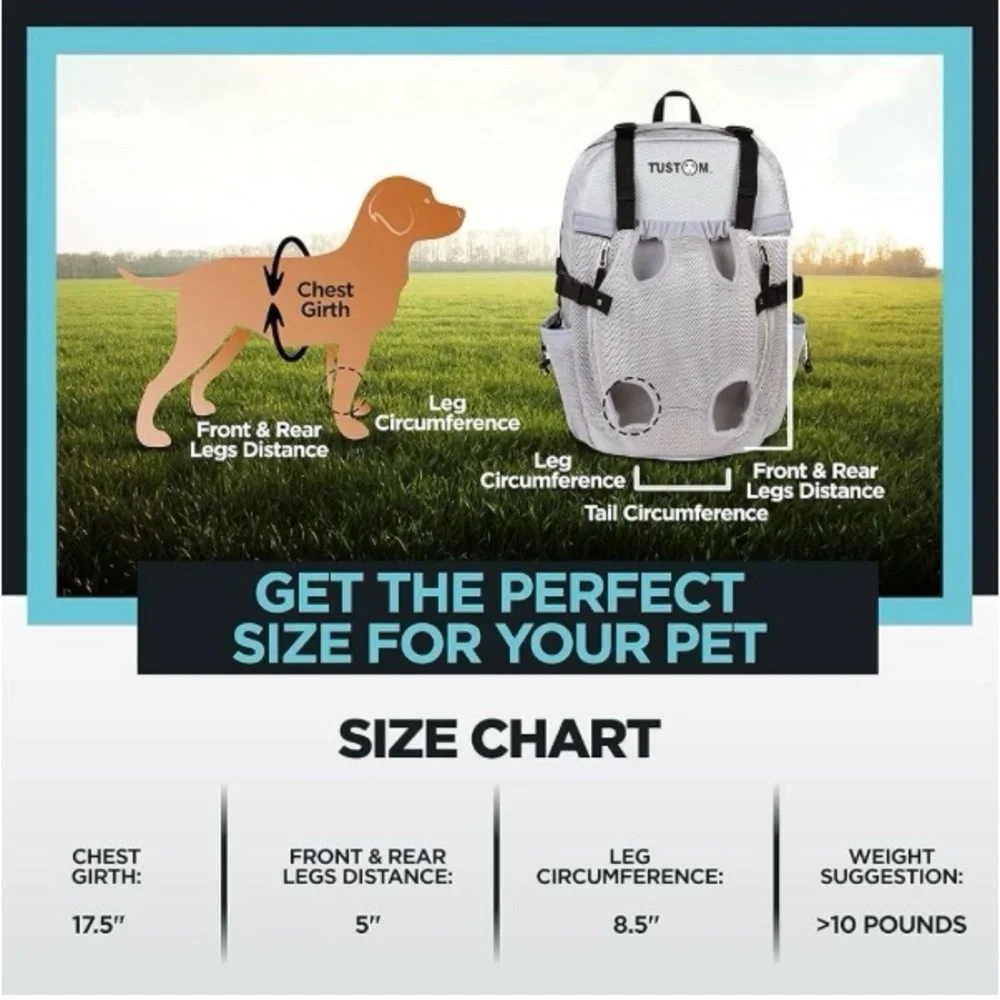 LIKE NEW Tustom Dog Carrier Backpack 🐶‎ 🐕 🎒